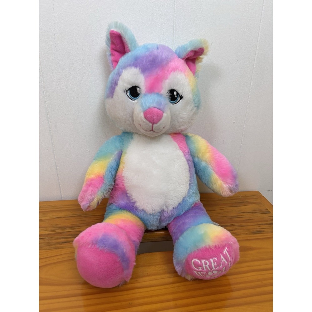 Build A Bear 2021 Rainbow Great Wolf Lodge Plush Limited Ed. BAB Werewolf Pride
